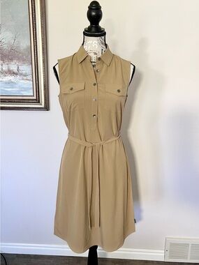 Eddie Bauer Sleeveless Shirt Dress
